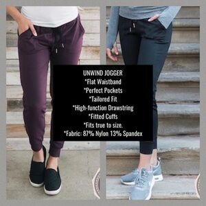 Zyia Unwind Joggers in Plum